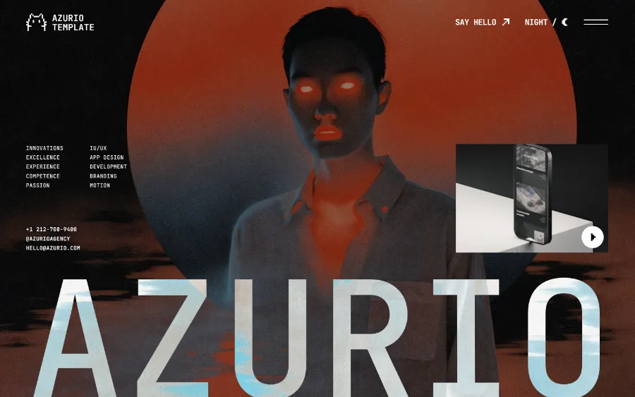 Azurio Template Preview Image